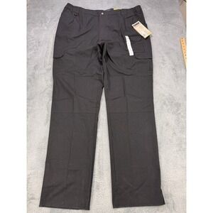 5.11 Tactical Pants Men 48 Black Raw Hem Cargo Canvas Oversize NWT
